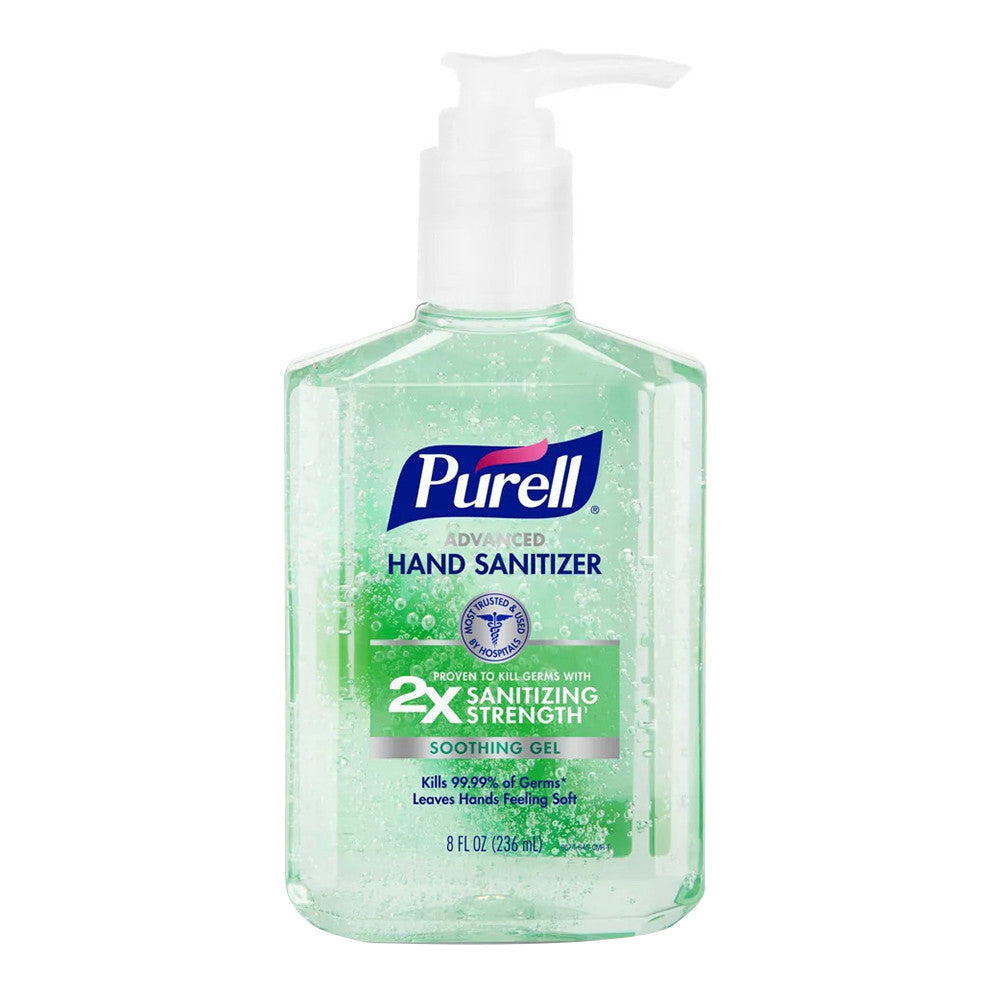 Purell Advanced Hand Sanitizer, Soothing Gel, 8 Oz